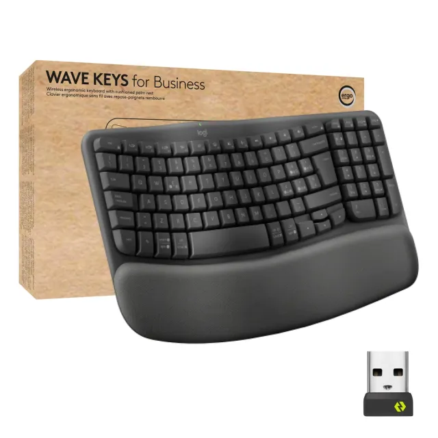Logitech Wave Keys for Business tastiera ITA QWERTY ergonomica
