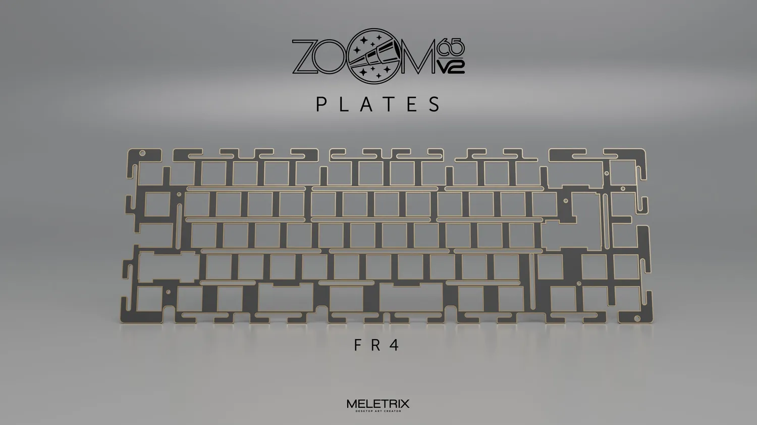 CoffeeKeys Zoom65 V2 plate tastiera alluminio