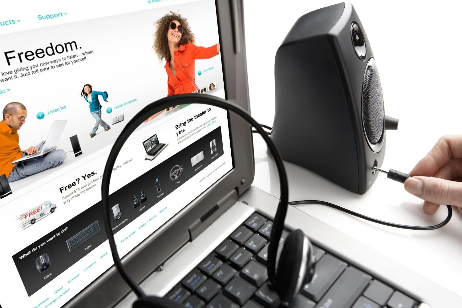 Logitech Z130 Casse PC 2.0 Stereo 5W nere jack 3,5mm