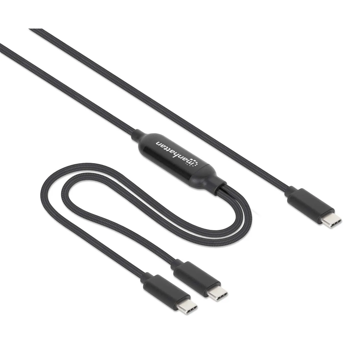 Manhattan Dual cavo ricarica USB-C 100W 2 m doppio