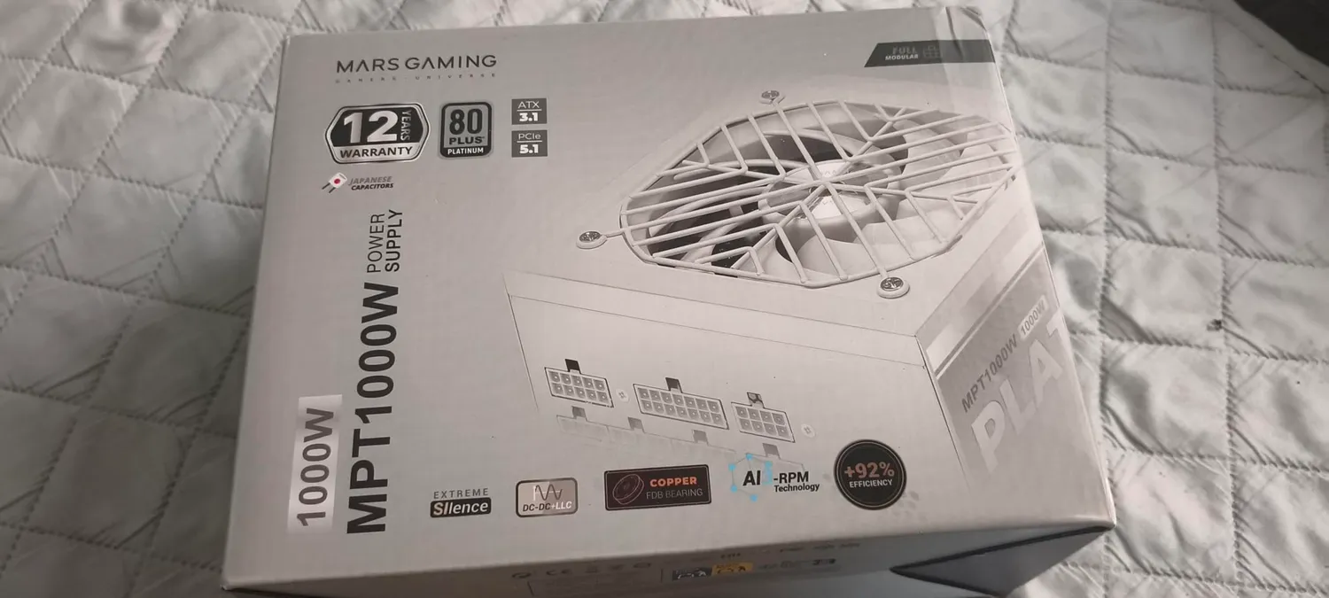 Mars Gaming MPT1000 alimentatore 1000W nero platinum