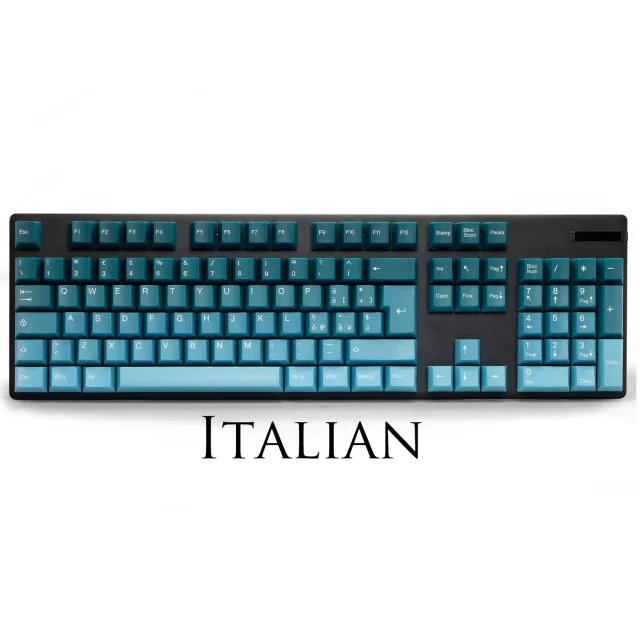 CoffeeKeys Pine Green keycap ABS ISO-IT 141 tasti