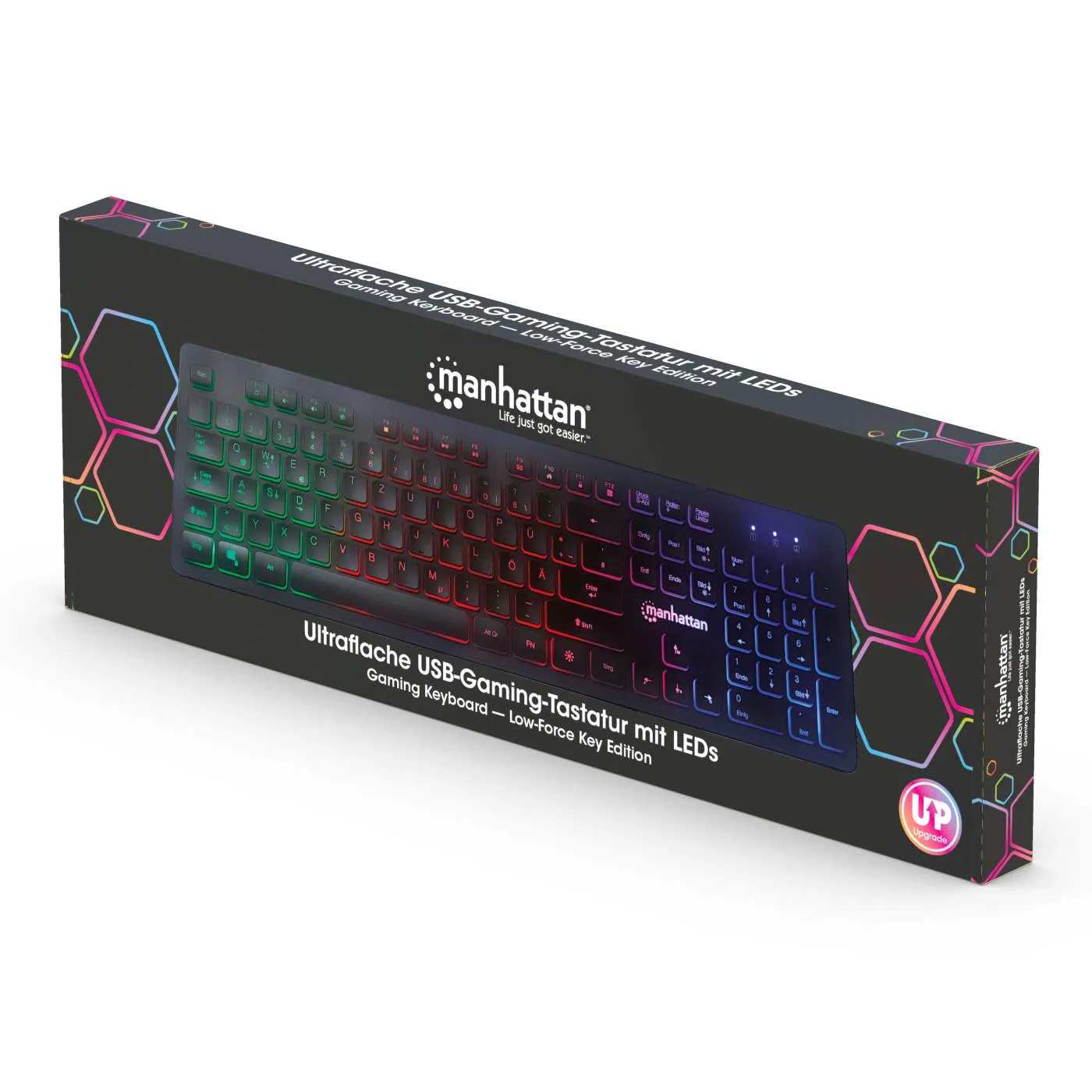 Manhattan Gaming tastiera USB Low-Force retroilluminata