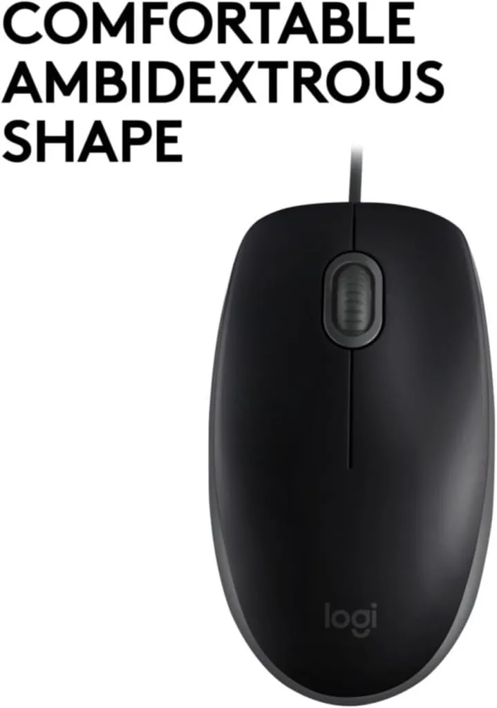 Logitech B110 mouse USB con filo silenzioso