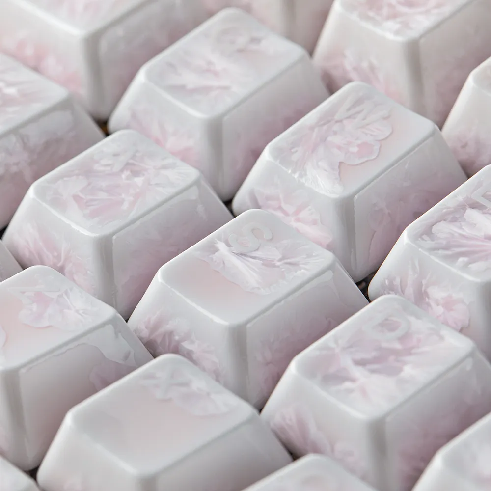 Cerakey B Set TKL Ice Crystal keycap ceramica 87 tasti