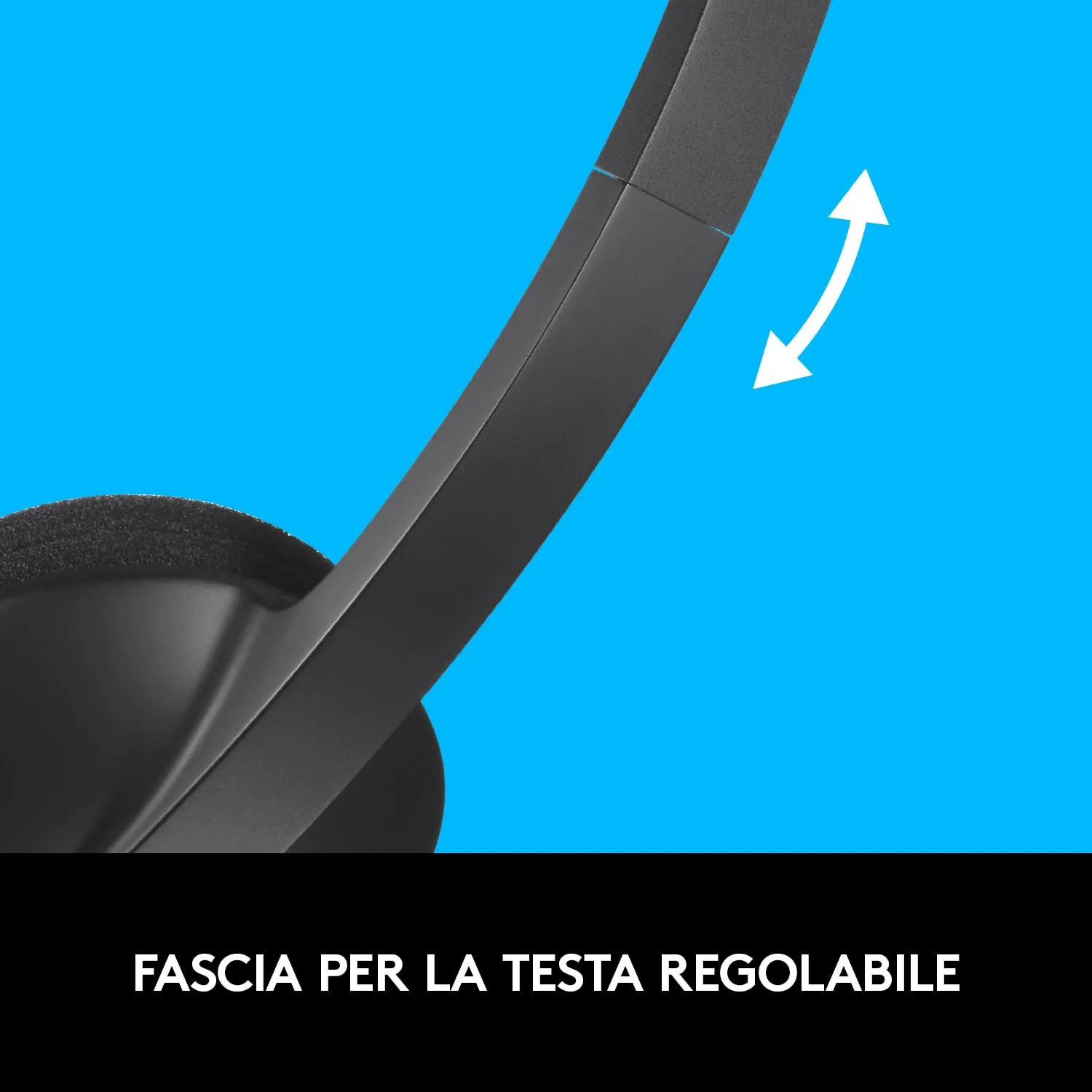 Logitech H340 Cuffie Cablate USB One Size con microfono