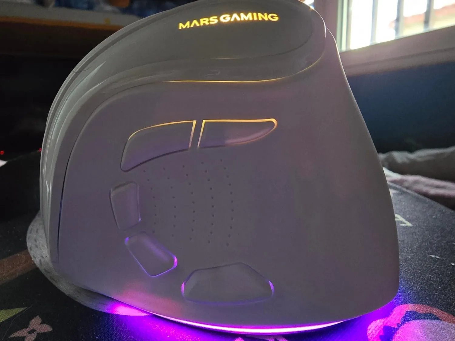 Mars Gaming MM-SK mouse verticale wireless bianco 8400DPI