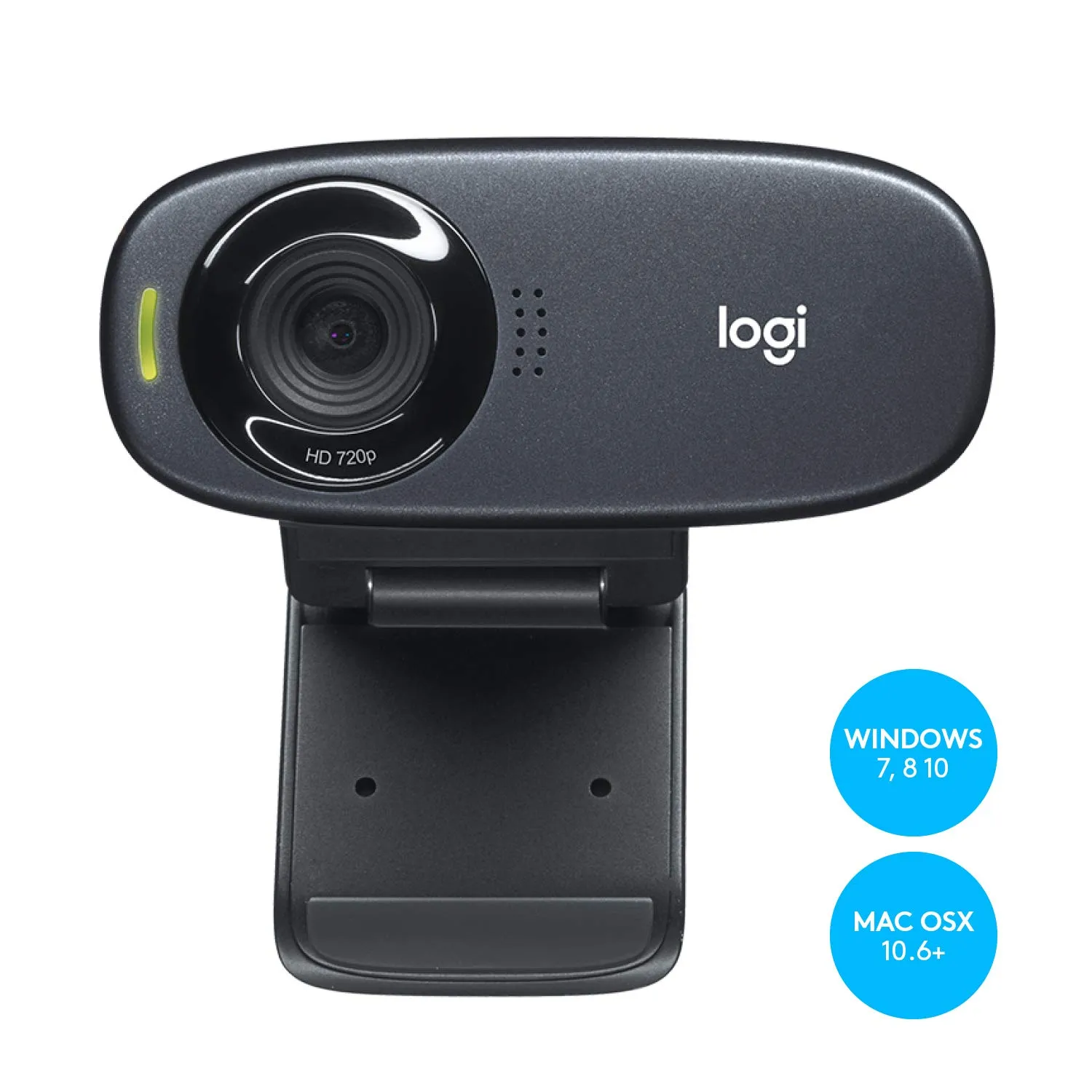 Logitech C310 webcam HD 720p USB microfono integrato