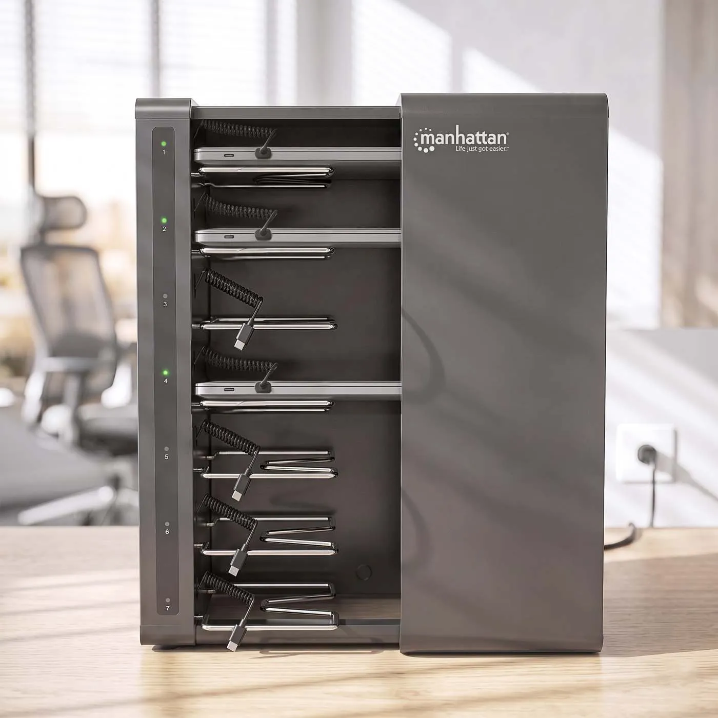 Manhattan Armadio Ricarica USB-C 7 Posti 65W 315W