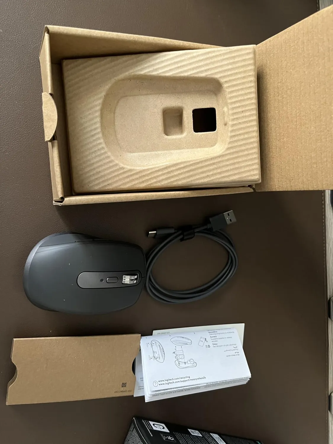 Logitech MX Anywhere 3S mouse wireless grafite