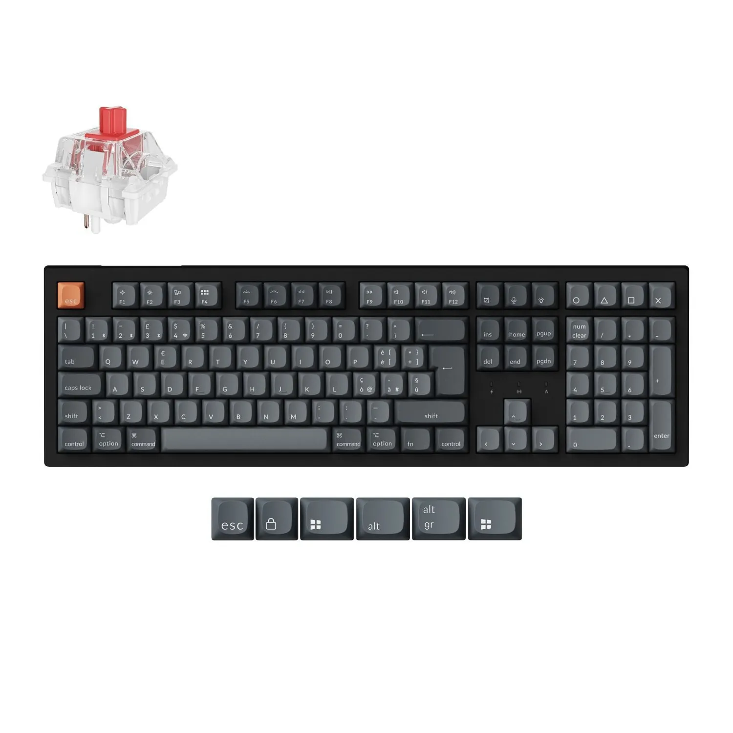Keychron K10 Max tastiera meccanica ISO-IT RGB hot-swap