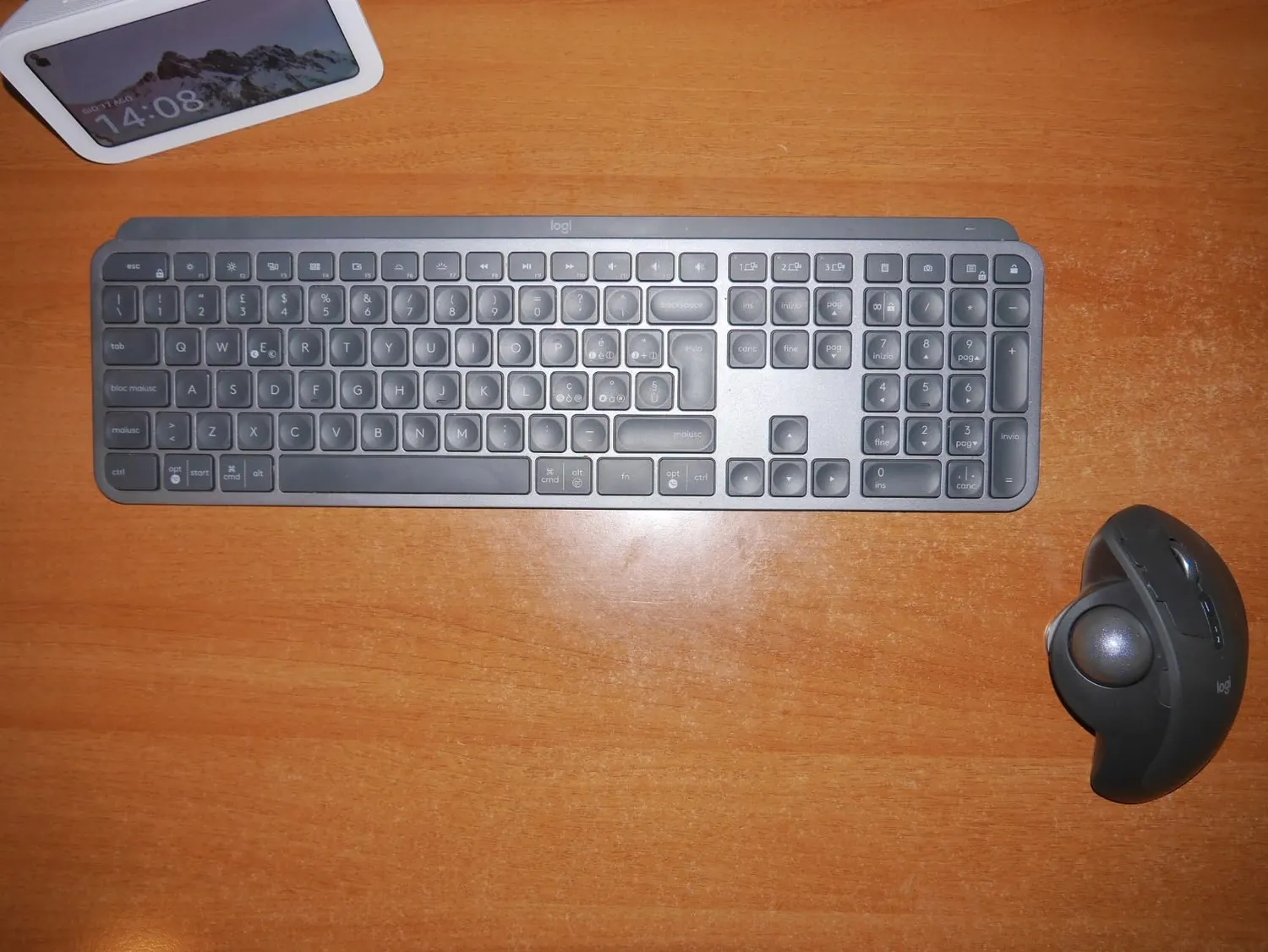 Logitech MX Keys tastiera wireless grafite retroilluminata ITA