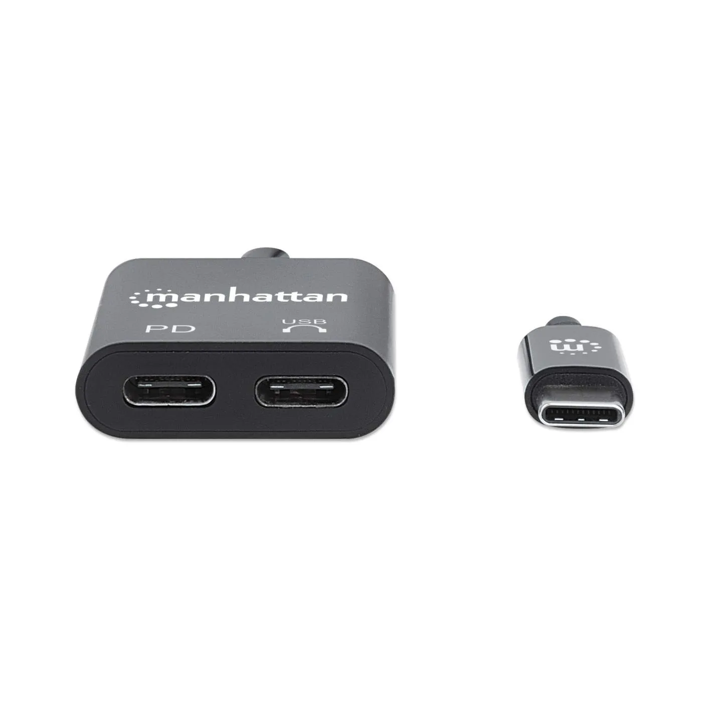 Manhattan adattatore audio USB-C PD 60W