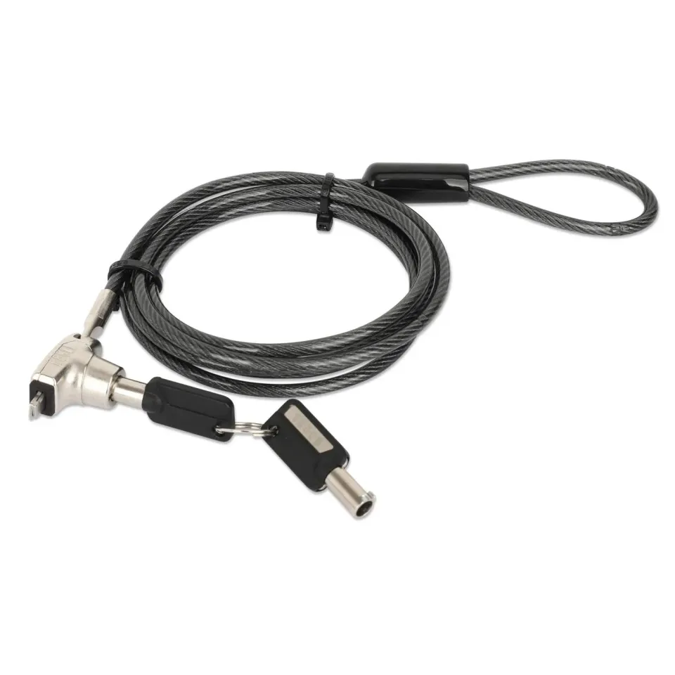Manhattan lucchetto laptop slot nano con chiave cavo 1,8 m