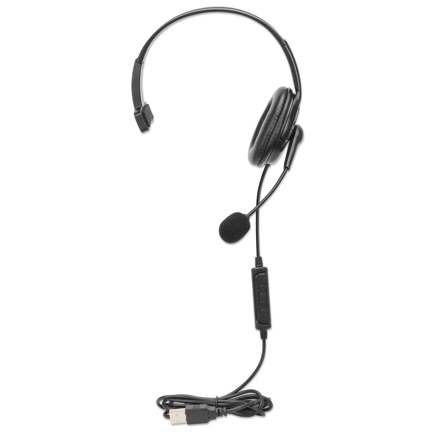 Manhattan Mono USB cuffia monoaurale USB con microfono