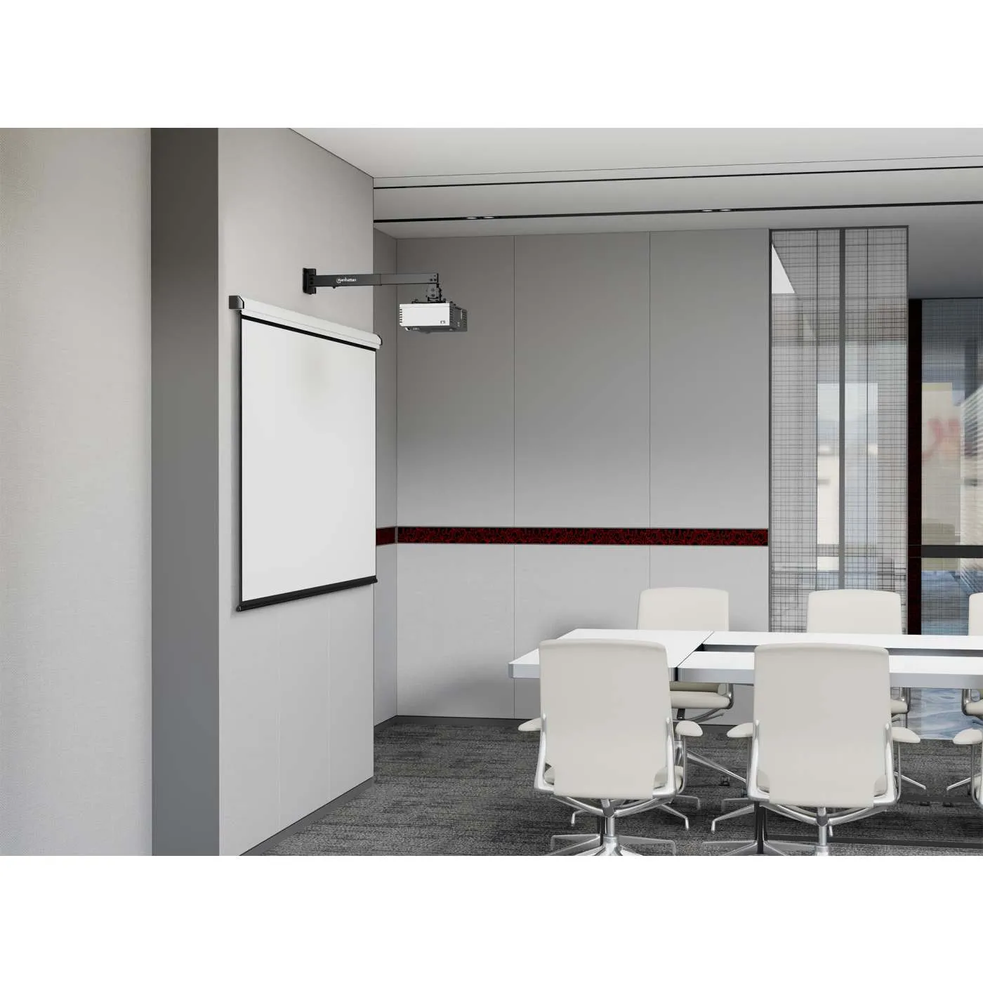 Manhattan Universal Supporto Proiettore Parete Soffitto Nero 20 kg