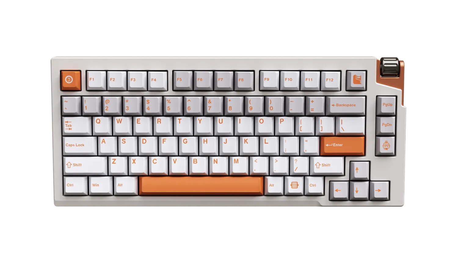 CoffeeKeys LUMINKEY75v2 tastiera orange tri-mode 75%
