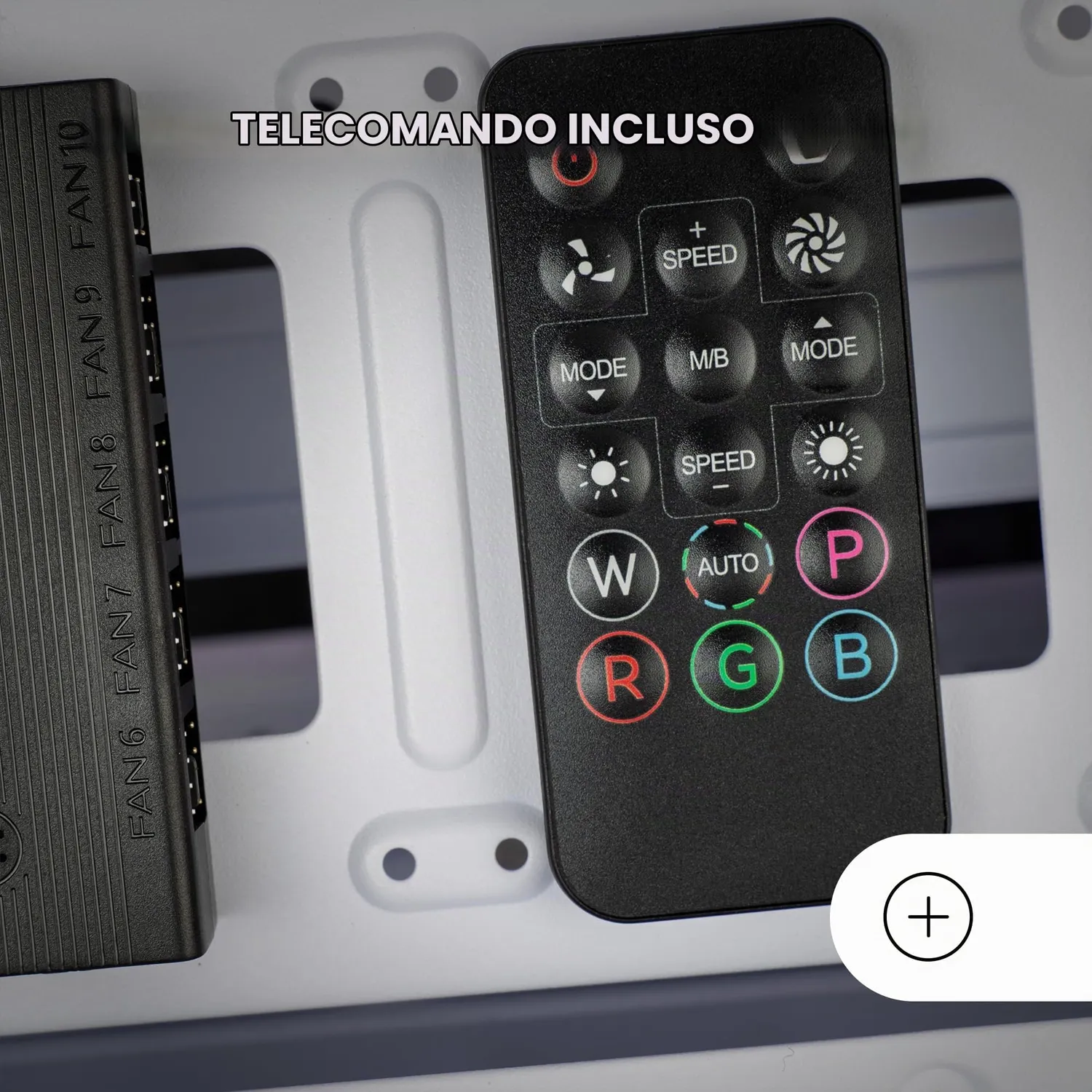 Mars Gaming MF-HUB controller ventole 10x PWM ARGB nero
