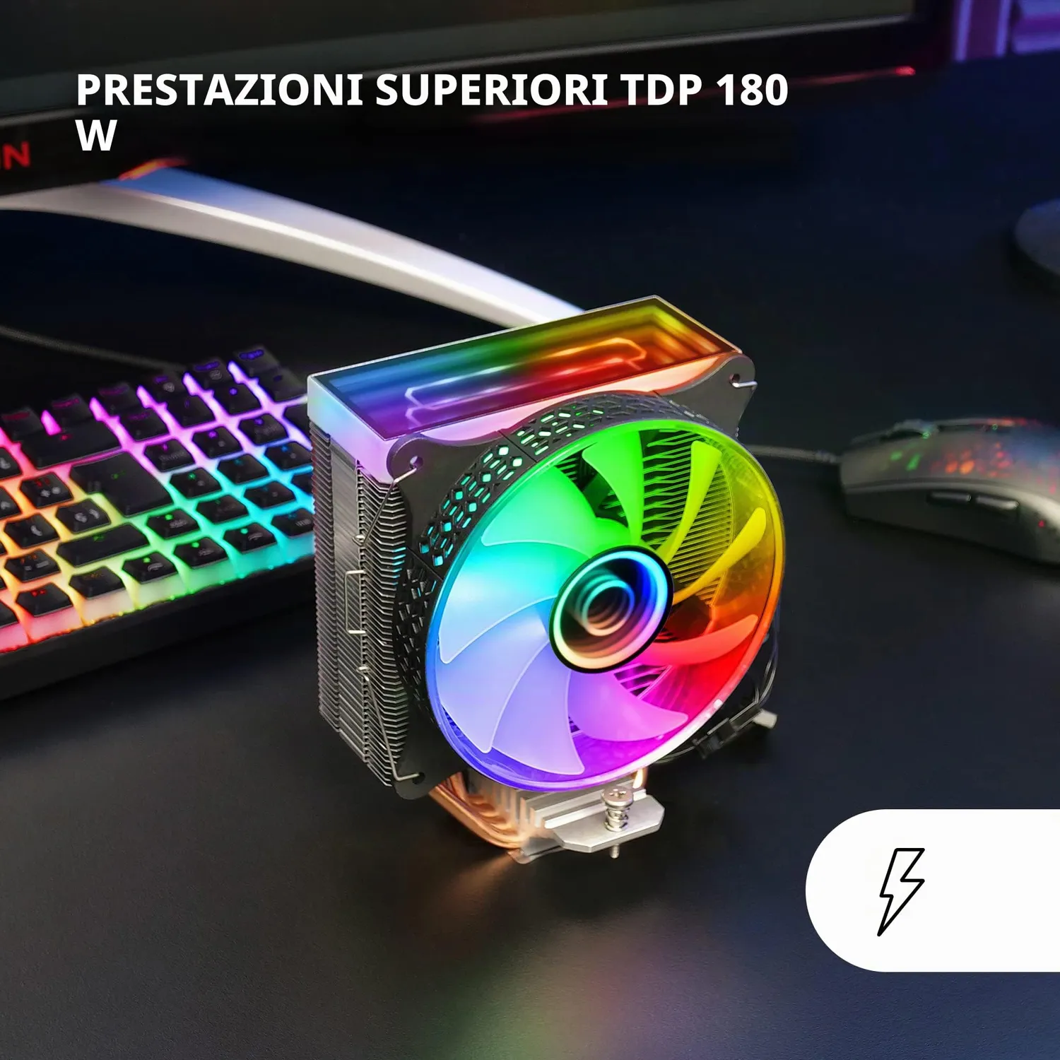 Mars Gaming MCPU117 Dissipatore CPU PWM 90mm AM4