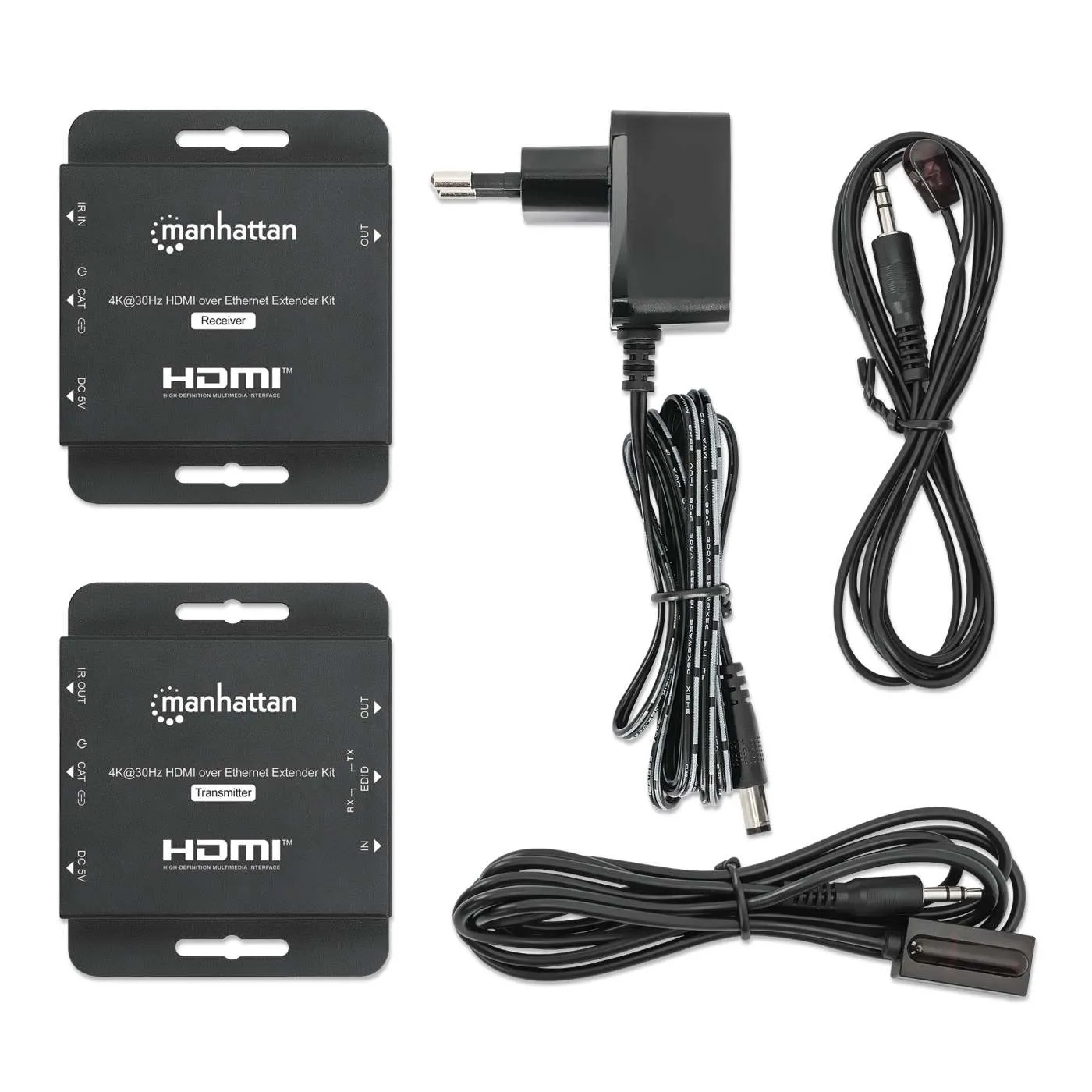 Manhattan 4K@30Hz HDMI Extender Kit ethernet 40 m