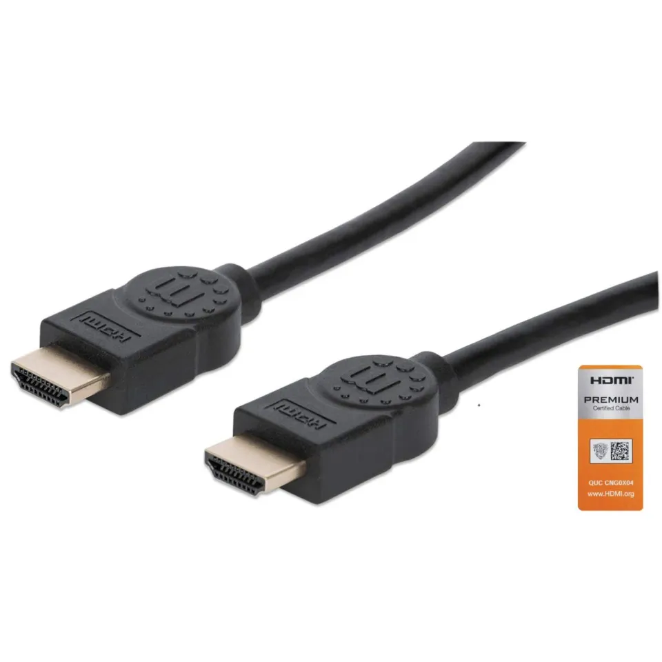 Manhattan Cavo HDMI 4K 3m Nero Premium 18 Gbps