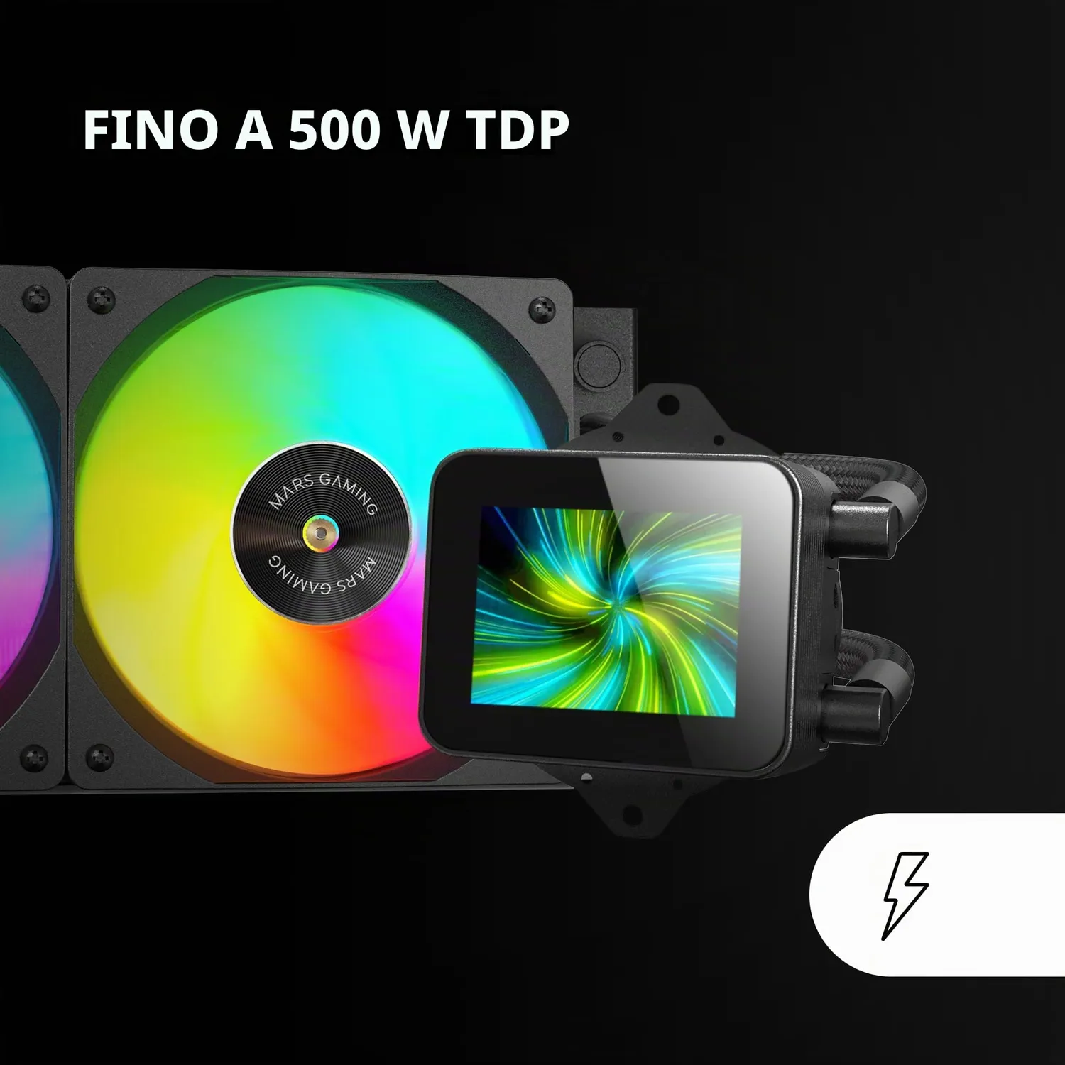 Mars Gaming ML-VISION240 Dissipatore a Liquido AIO 240 Nero LCD