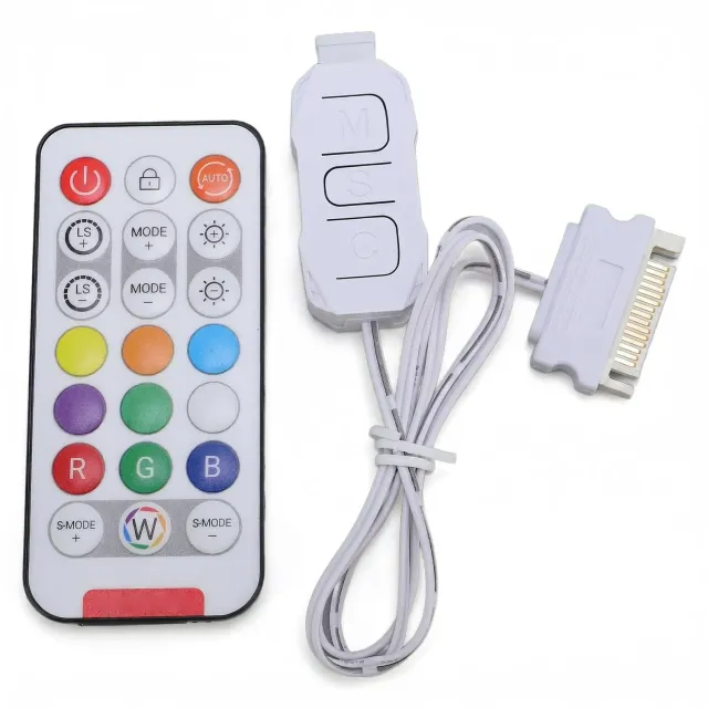 Zunate Controller Ventole ARGB 5V 3Pin telecomando 21 tasti SATA