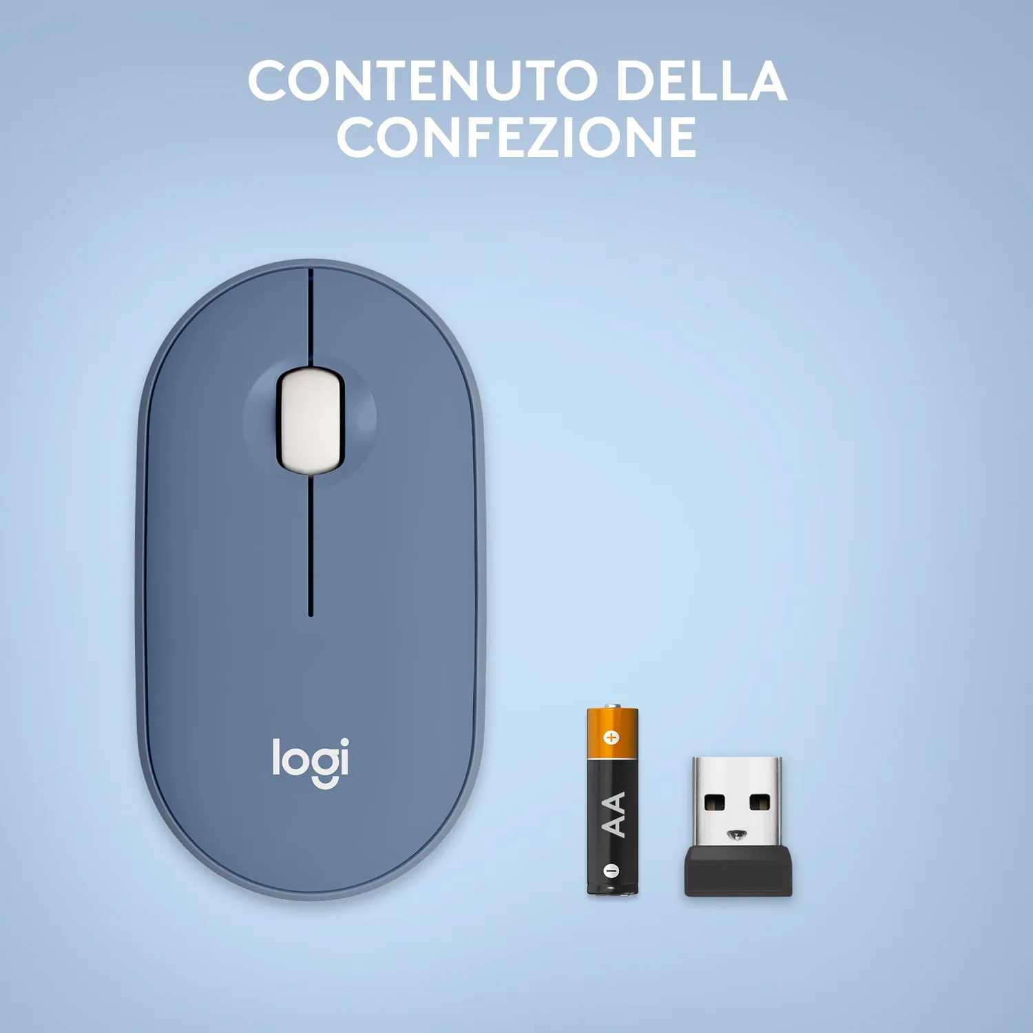 Logitech Pebble mouse wireless silenzioso Bluetooth