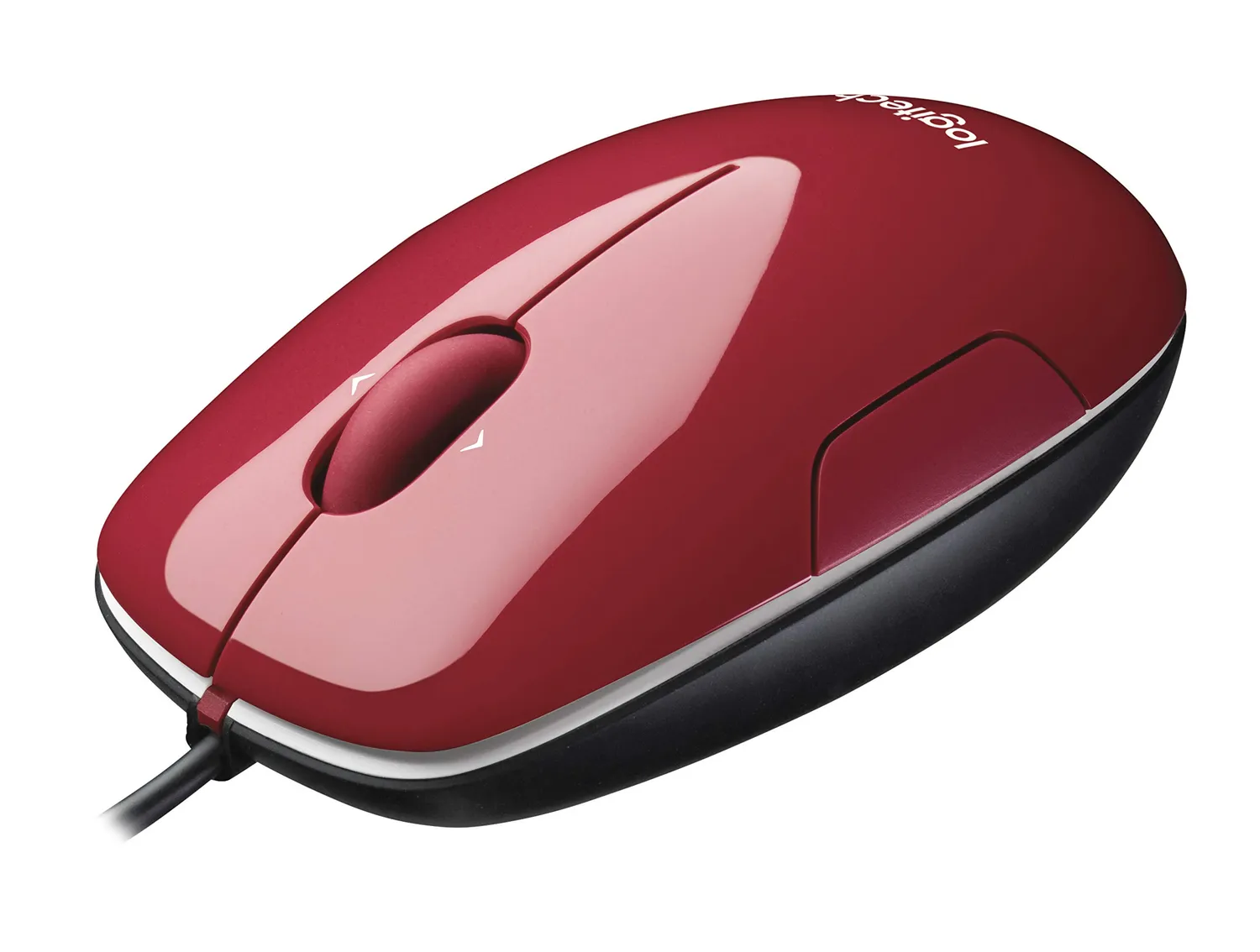 Logitech M150 mouse con filo rosso laser