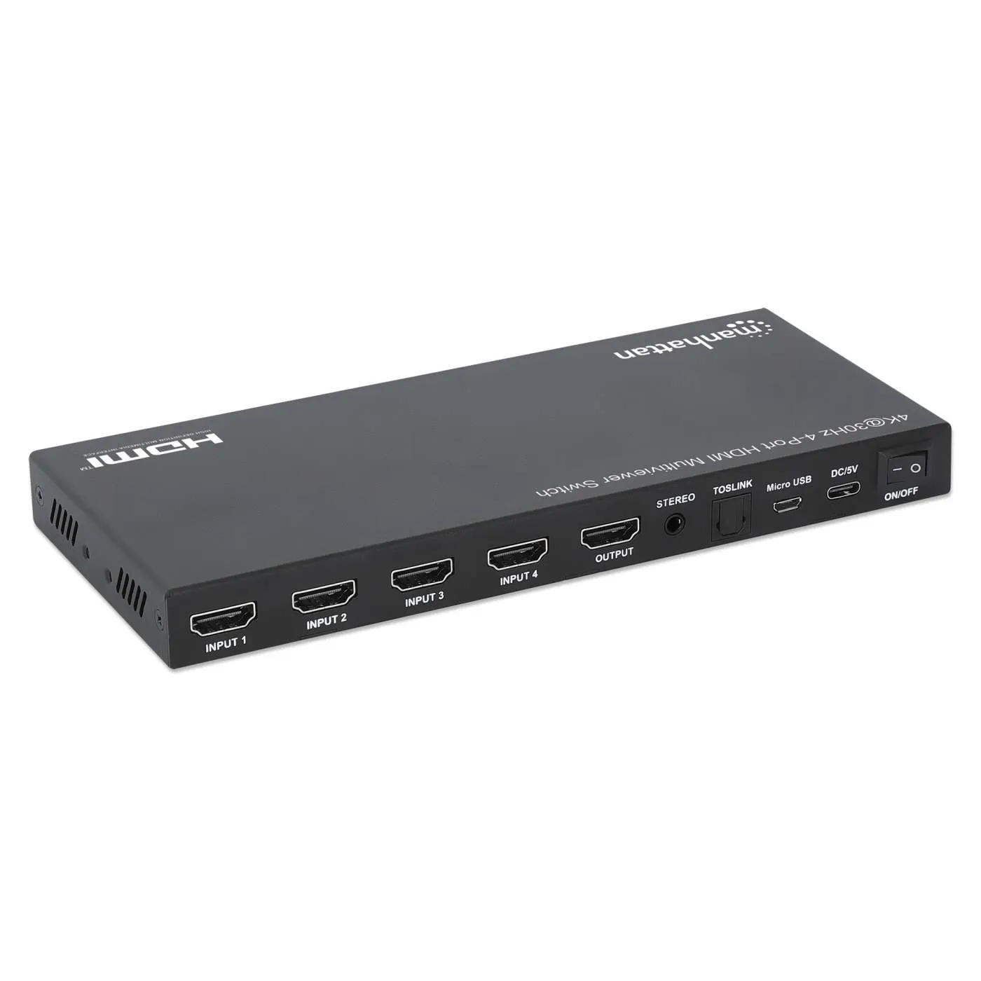 Manhattan Switch Multiviewer HDMI 4 Porte 4K 30Hz PiP