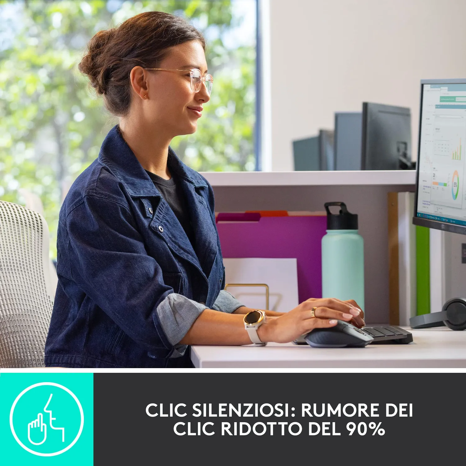 Logitech MX Keys Combo Business Gen 2 Kit ITA QWERTY Grigio Logi Bolt