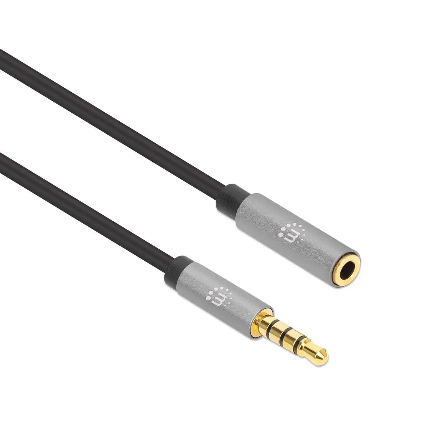 Manhattan Cavo Audio Aux Stereo 3 m Prolunga 3,5 mm Slim