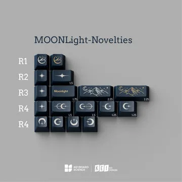 KBS Moonlight keycap ABS Cherry double-shot