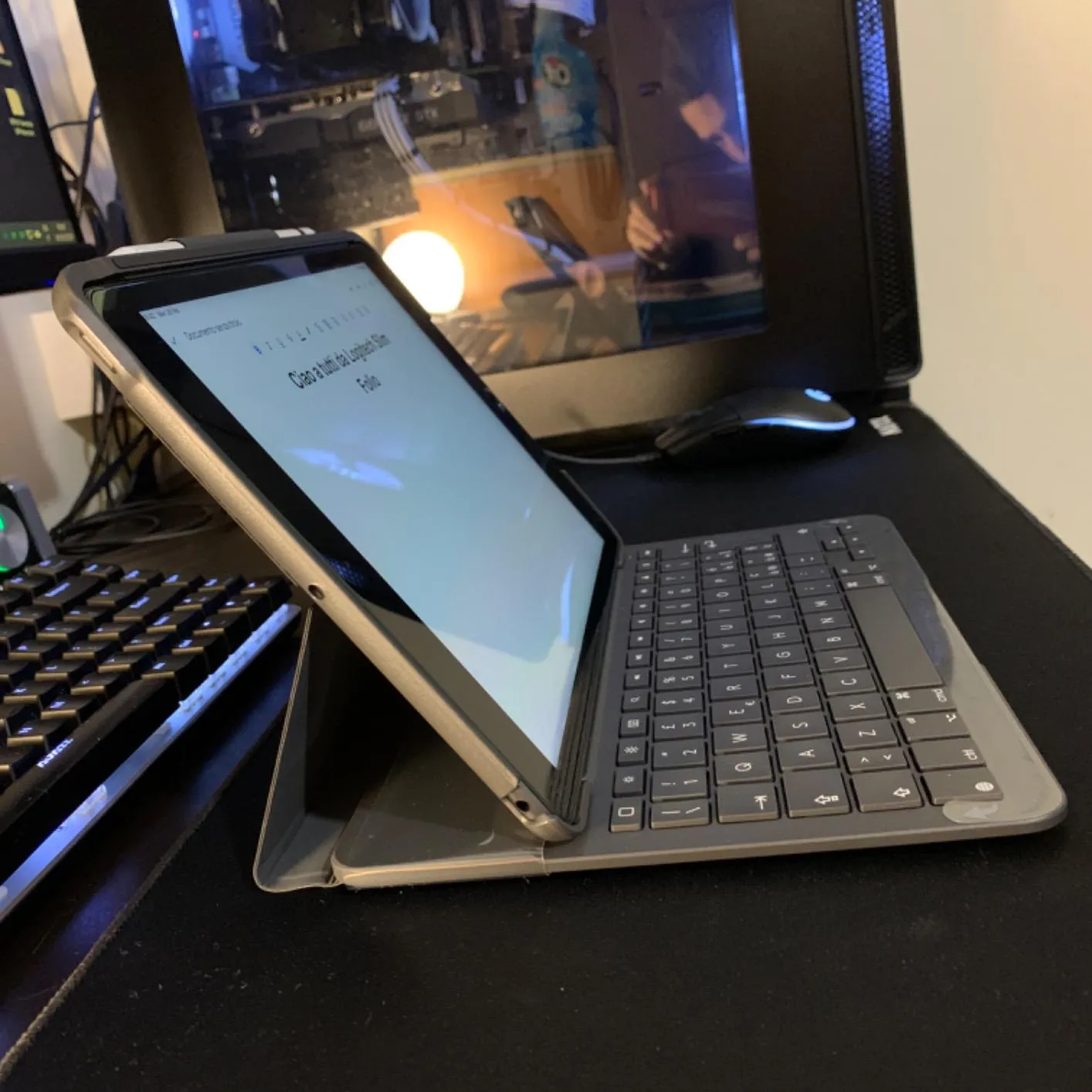 Logitech Slim Folio custodia tastiera iPad ITA QWERTY