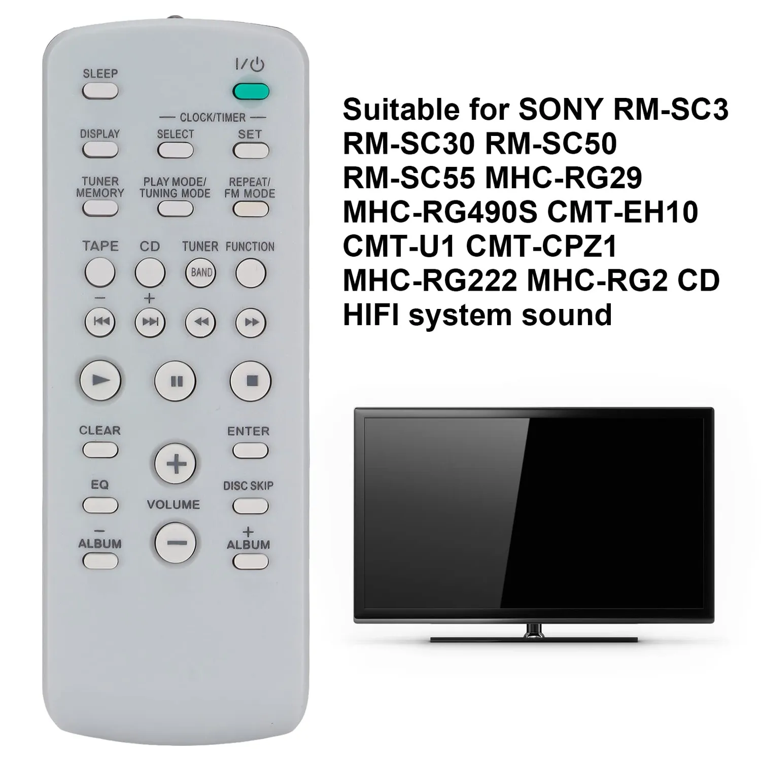 Zunate RM-SC3 telecomando sostitutivo Sony HiFi