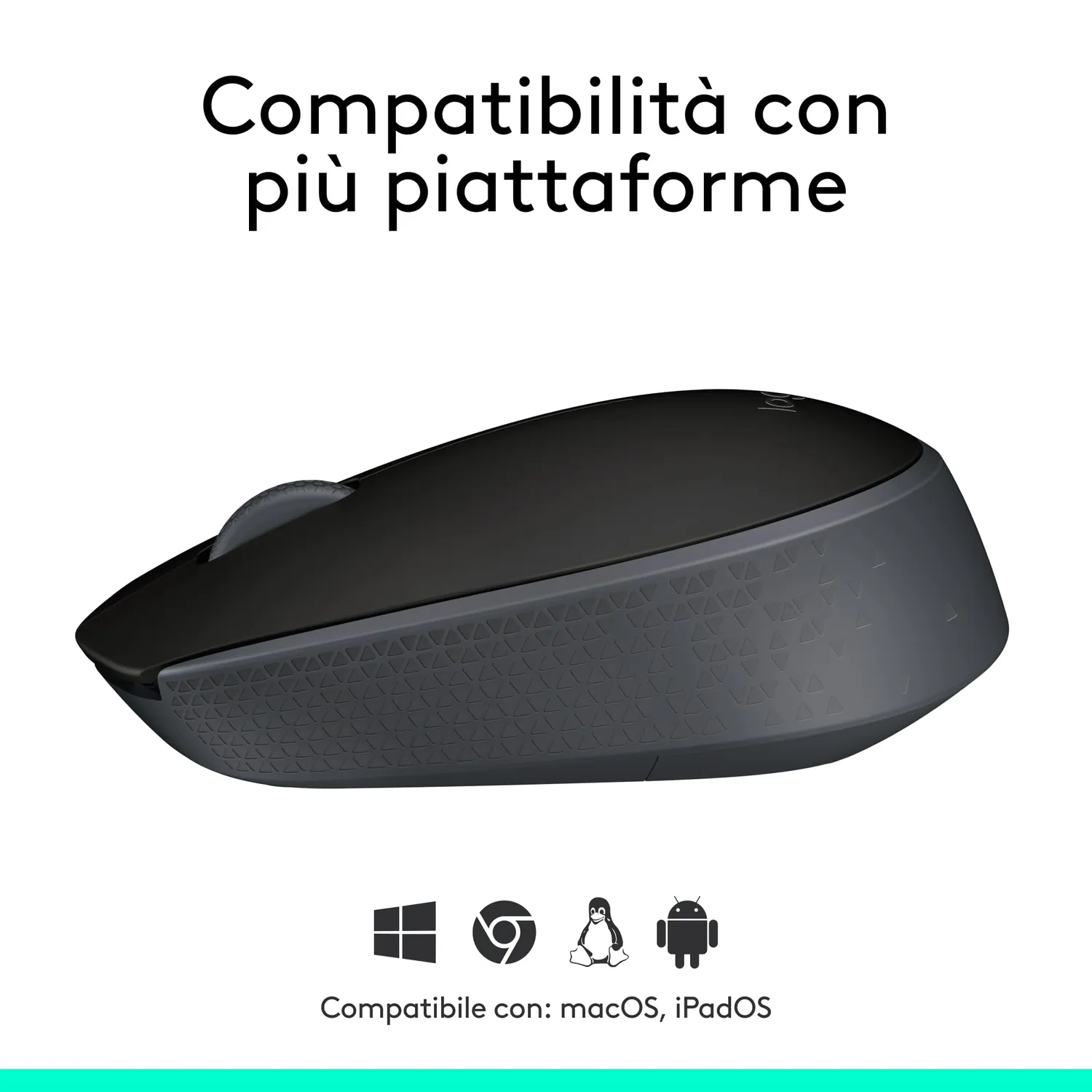 Logitech B170 mouse wireless grigio 2.4 GHz