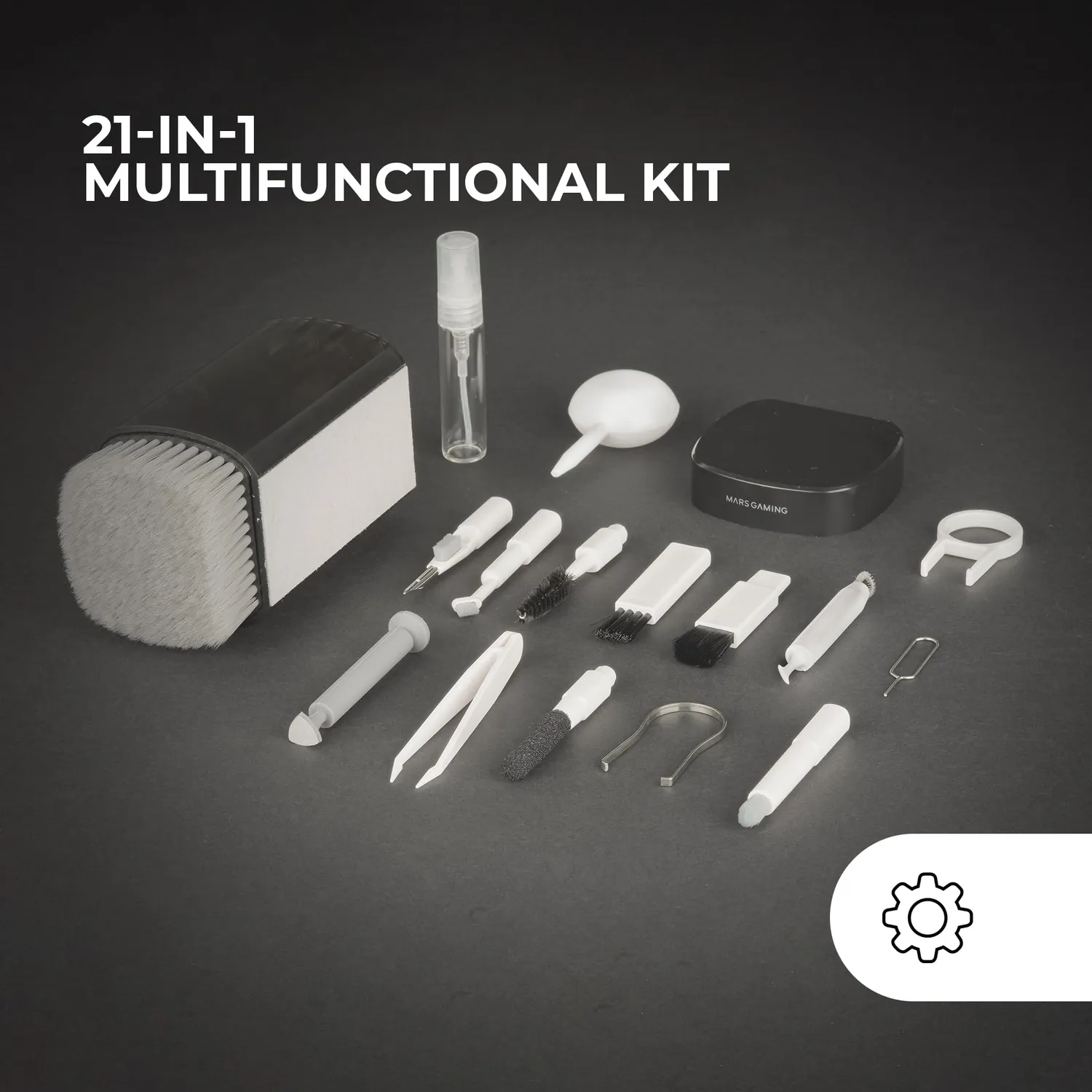 Mars Gaming MA-KIT kit pulizia 21 in 1 nero