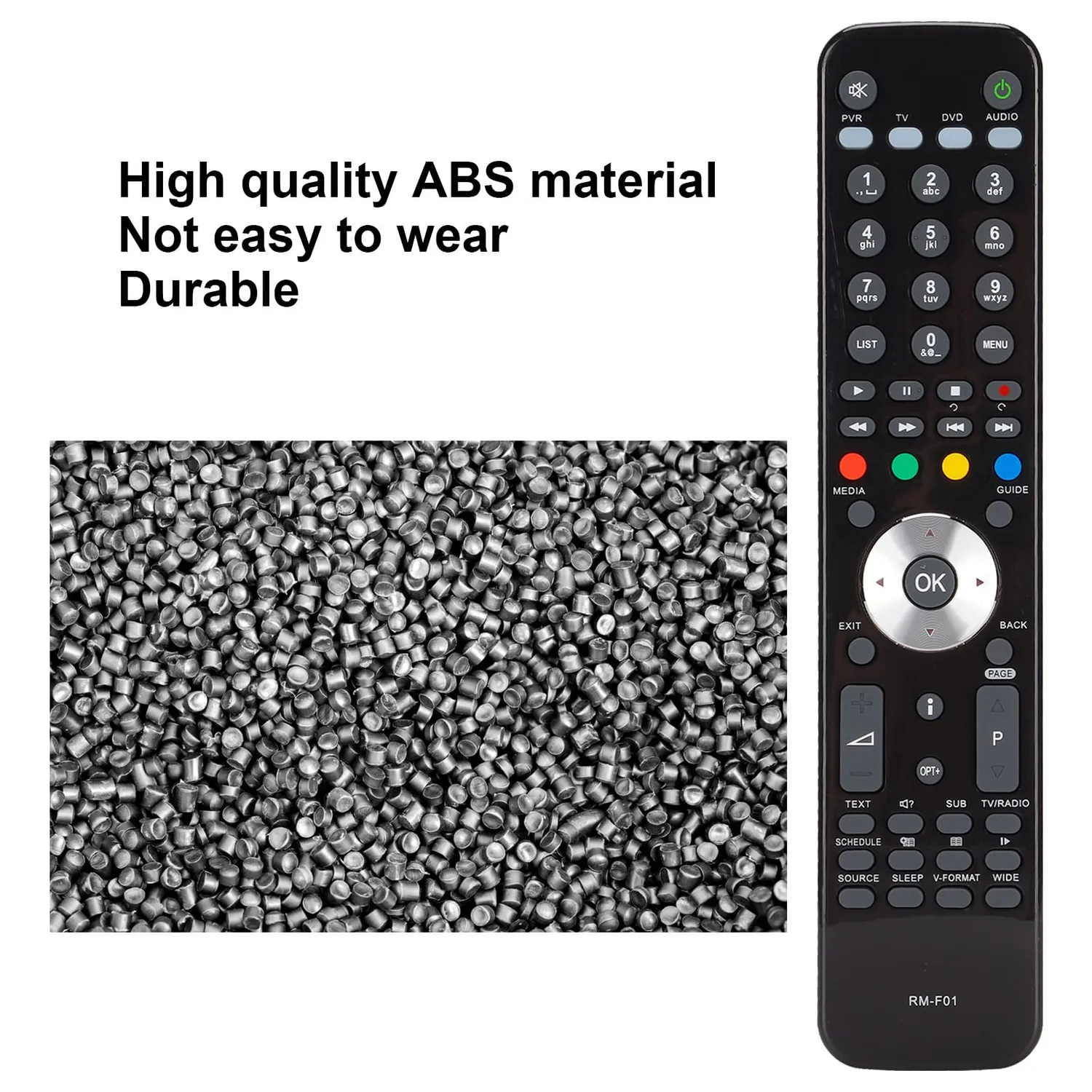 Zunate RM-F01 Telecomando Ricambio Humax Foxsat-HDR Nero