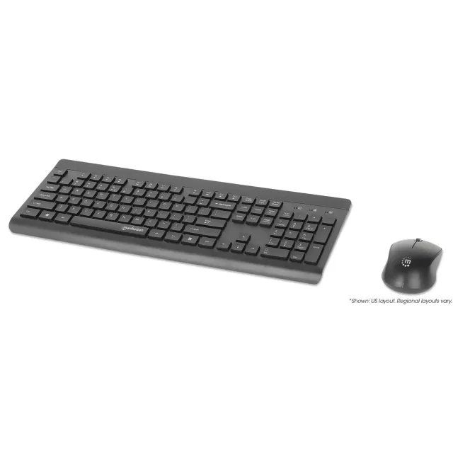 Manhattan MWK7350 Kit Tastiera e Mouse Wireless 2,4 GHz