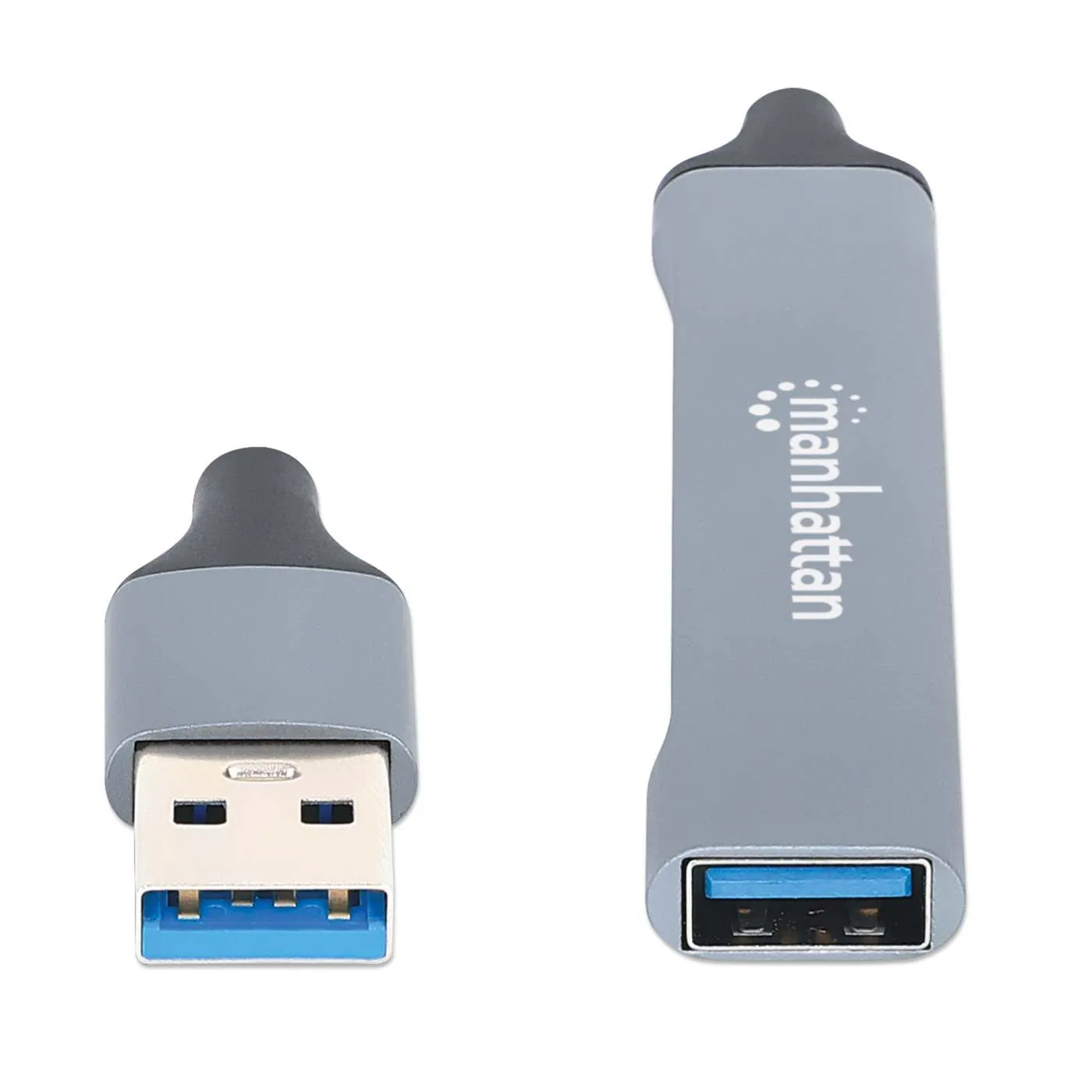 Manhattan hub USB 4 porte combo 3.0/2.0 5 Gbps alluminio