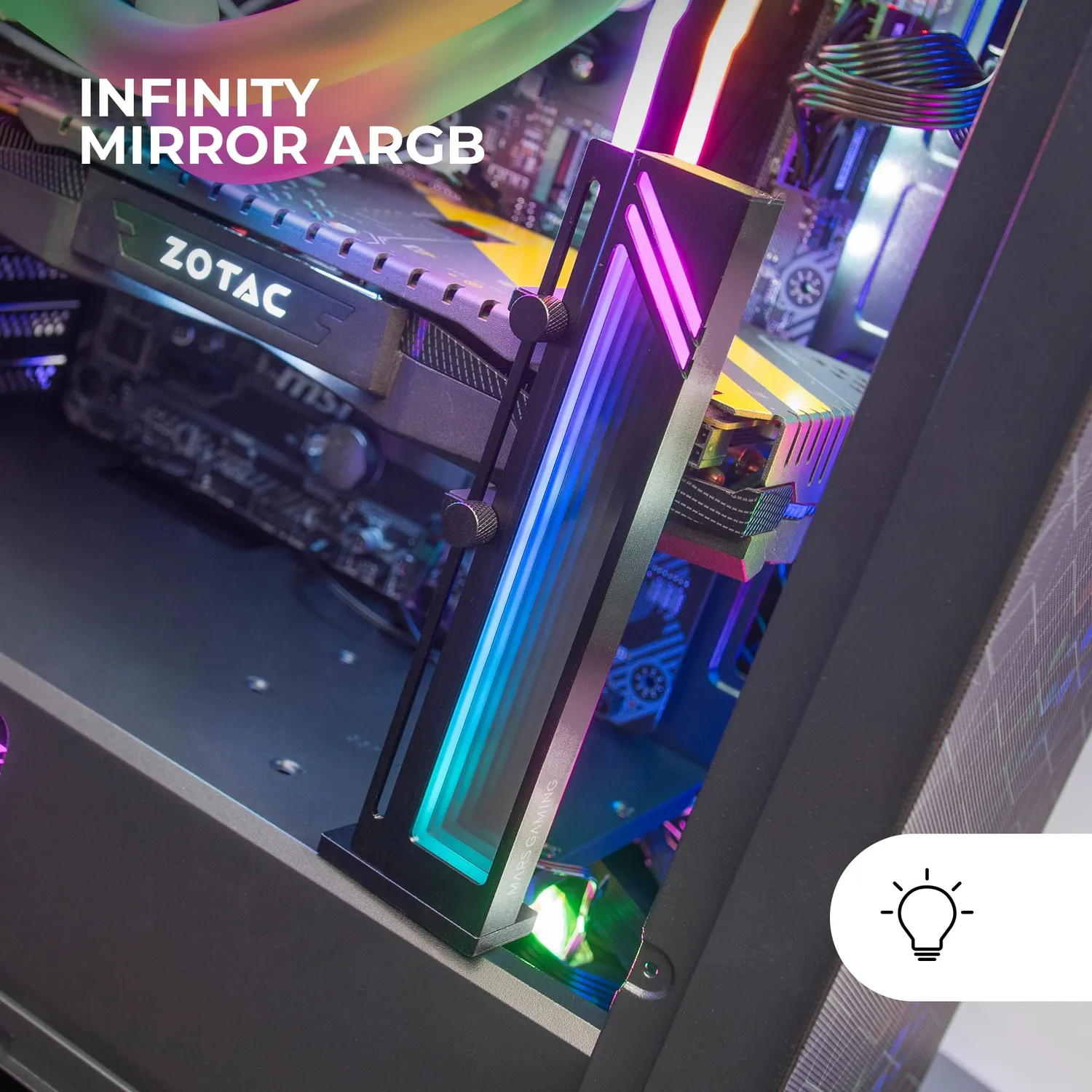 Mars Gaming MCA-GCB supporto GPU ARGB nero