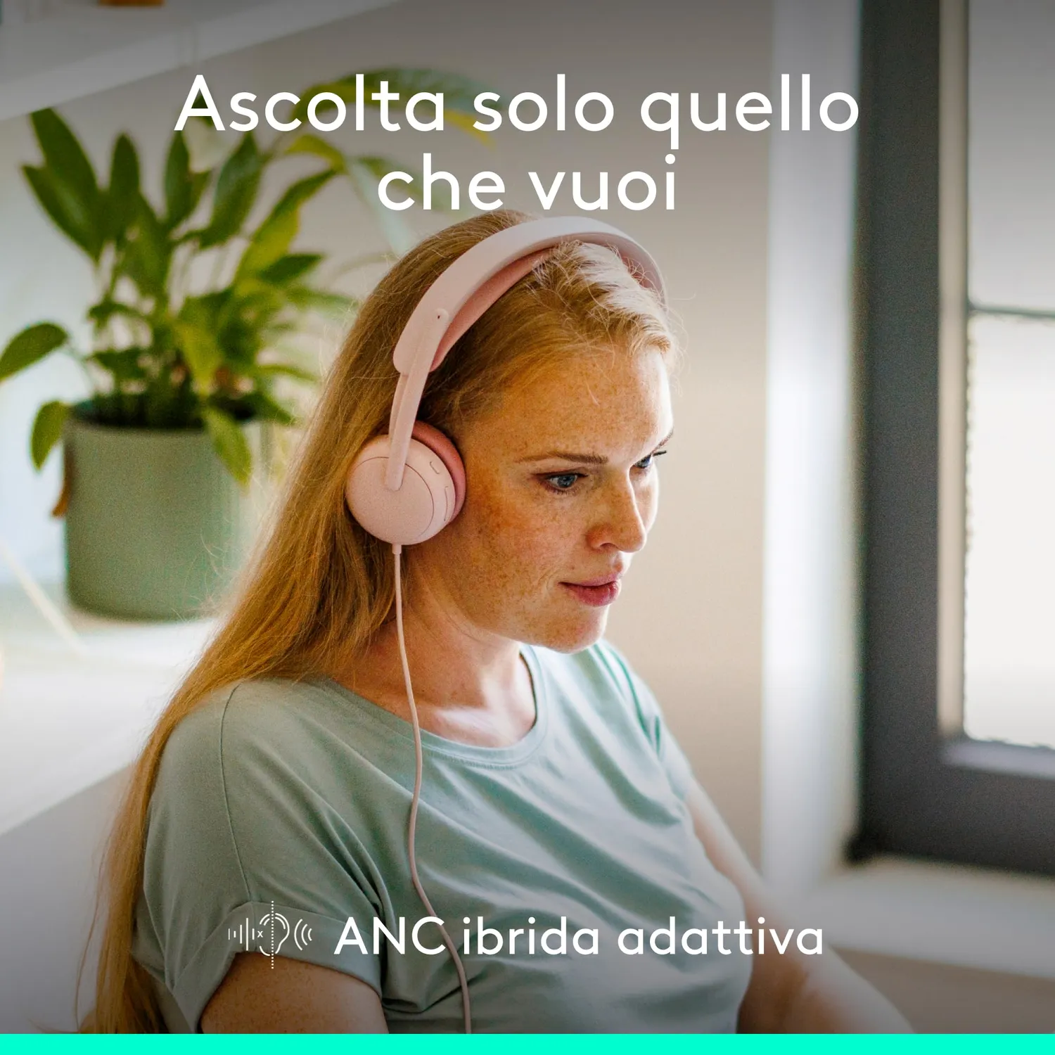 Logitech Zone Wired 2 cuffie con microfono USB rosa ANC