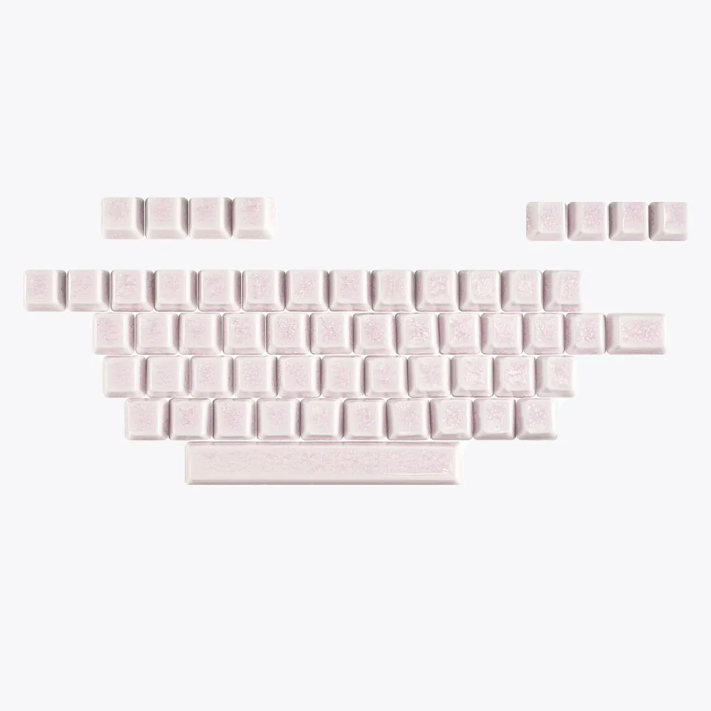 Cerakey A Set Alpha Plus Crazed keycap ceramica blu crazed