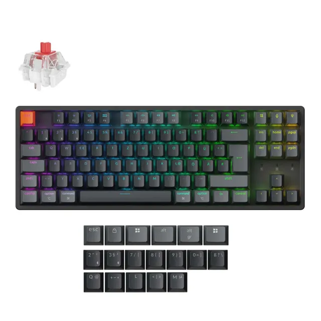 Keychron K8 V2 tastiera meccanica TKL ISO-ITA switch Red