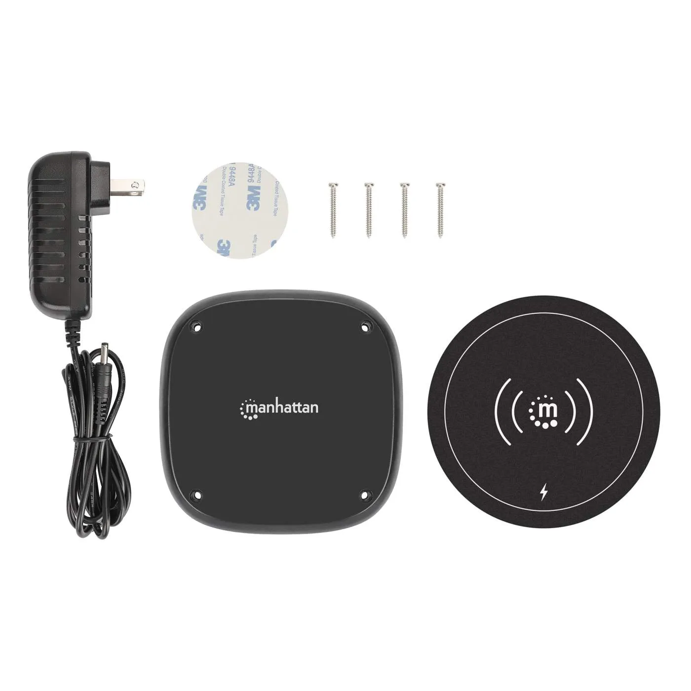 Manhattan Caricatore Wireless Sottoscrivania 10W Qi