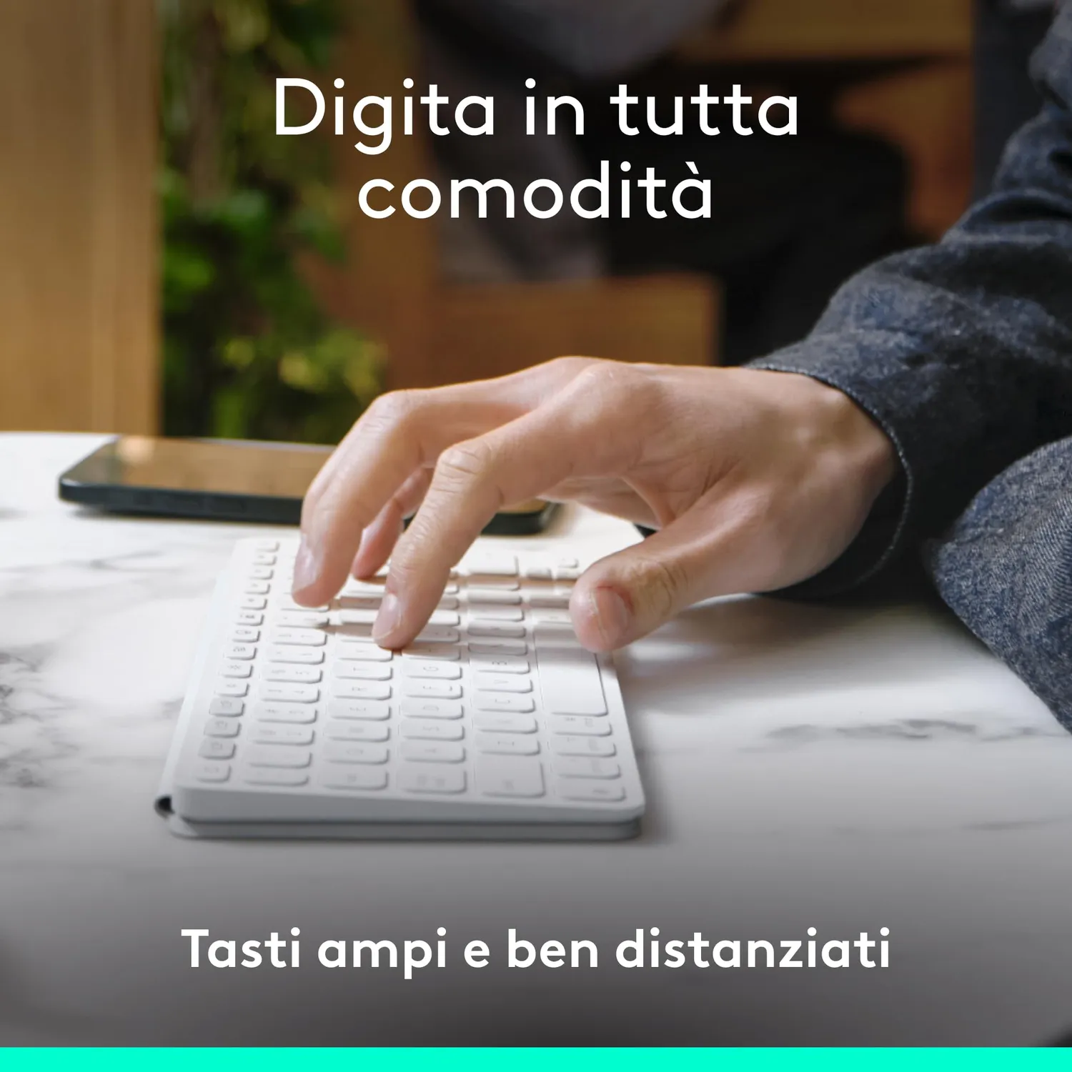 Logitech Keys-To-Go 2 tastiera tablet grigio chiaro ITA