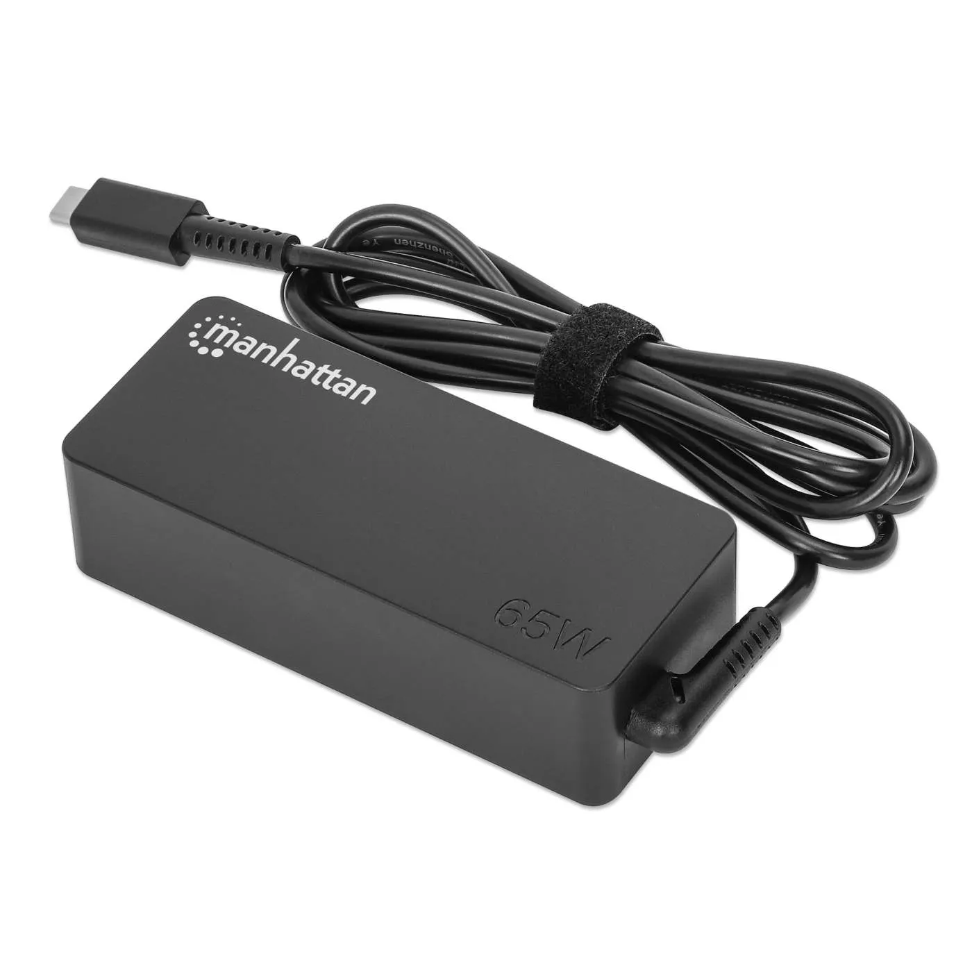 Manhattan USB-C Caricabatterie Laptop 65W PD nero