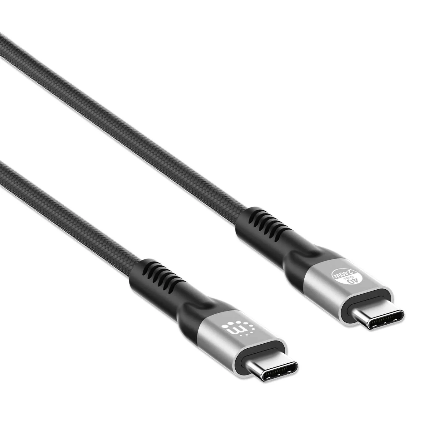 Manhattan USB4 cavo USB-C 40Gbps 8K 240W nero 1 m