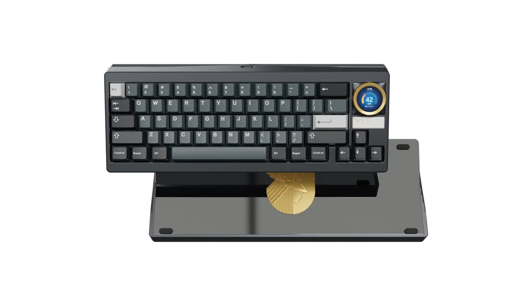 CoffeeKeys Freya tastiera Anodized Black tri-mode flex