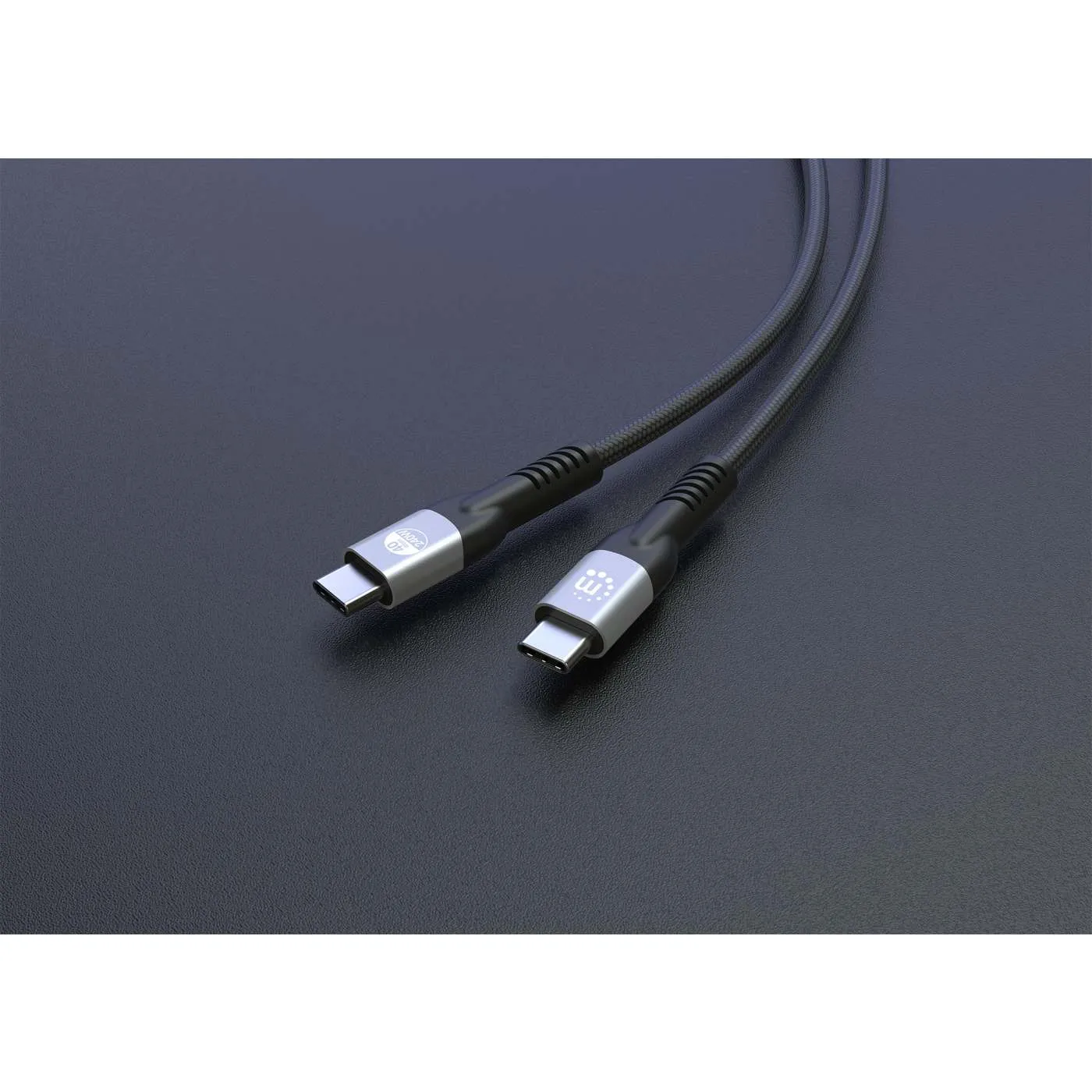 Manhattan USB4 cavo USB-C 40Gbps 8K 240W nero 1 m